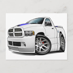 Carte Postale Dodge SRT10 Blancs