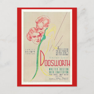 Carte Postale Dodsworth (1935) Film, Motion Picture, Vintage