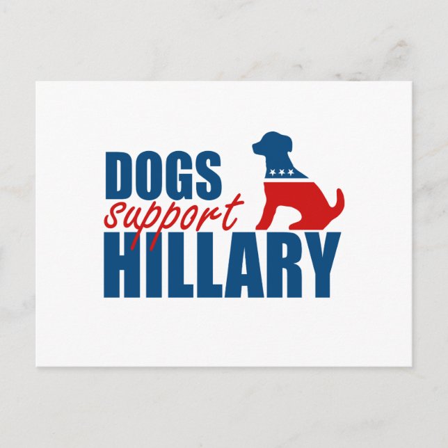 Carte Postale DOGS SUPPORT HILLARY.png (Devant)