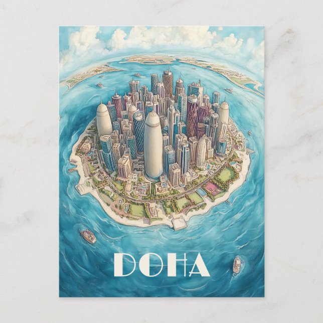 Carte Postale Doha Qatar Travel (Devant)