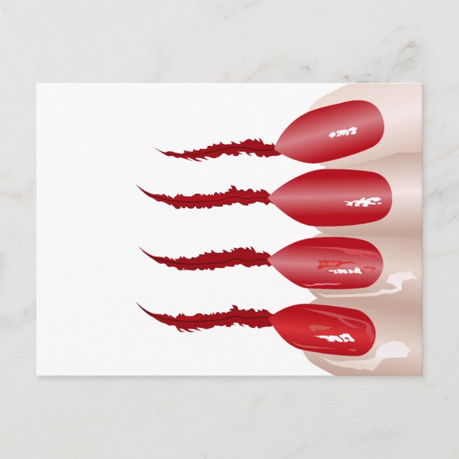 Carte Postale doigts de vampire (Devant)