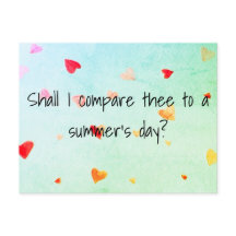 Dois-je te comparer à une journée d’été ? Sonnet 1