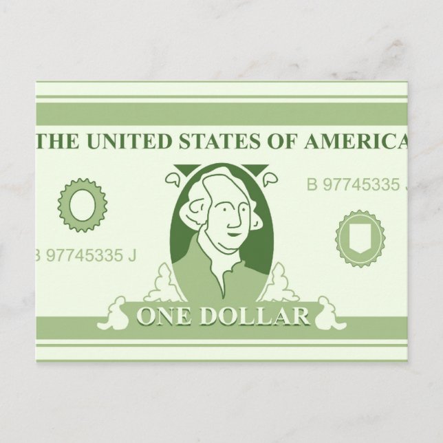 Carte Postale Dollar américain (Devant)