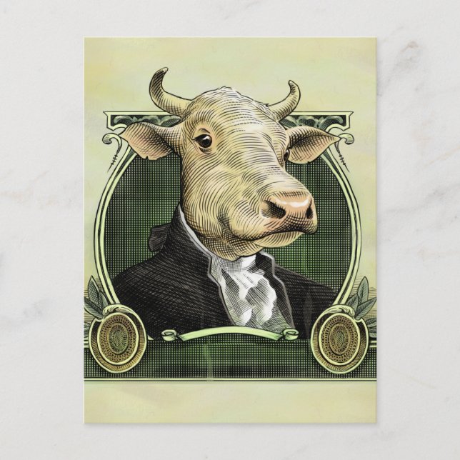Carte postale Dollar Cow (Devant)