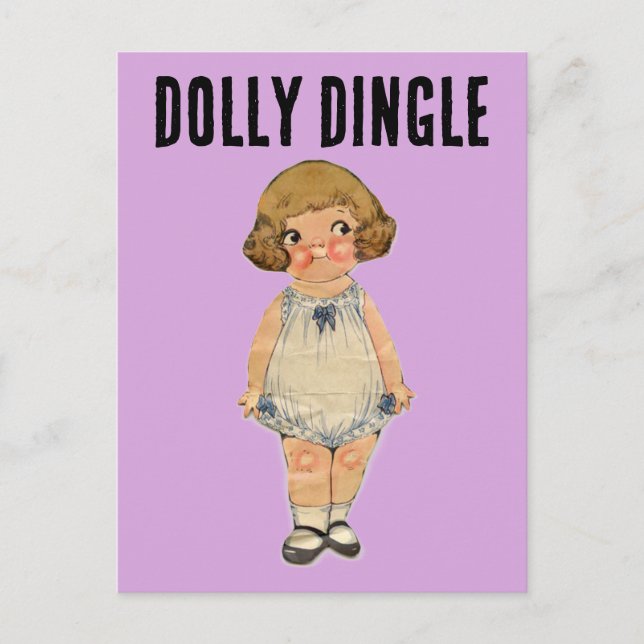 CARTE POSTALE DOLLY DINGLE PAPER DOLL POSTCARD (Devant)