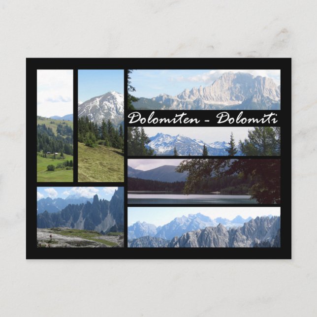 Carte Postale Dolomites (Devant)