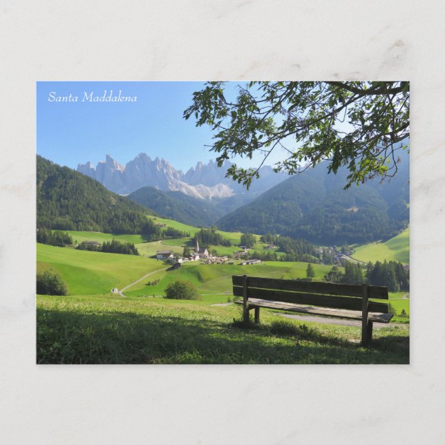 Carte Postale Dolomites de père Noël Maddalena (Devant)