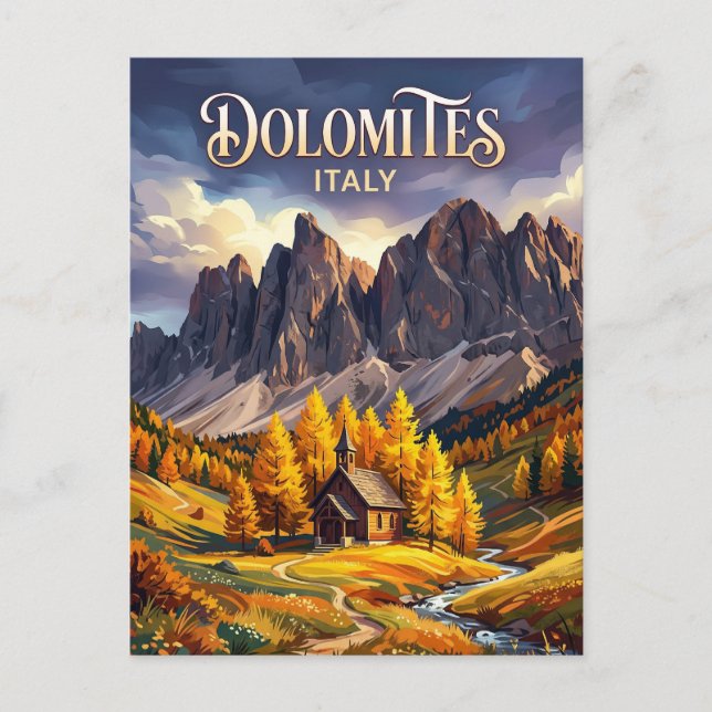 Carte Postale Dolomites Italie (Devant)