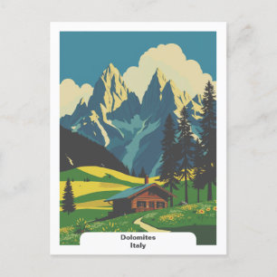 Carte Postale Dolomites, Italie Vintage voyage