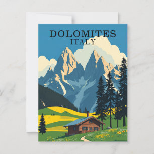 Carte Postale Dolomites Italie Voyages rétros