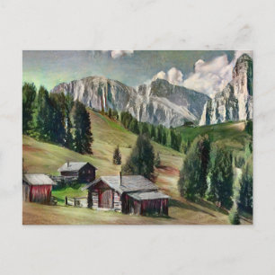 Carte postale Dolomites Peinture