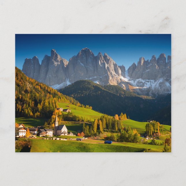 Carte Postale Dolomites village (Devant)