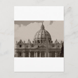 Carte Postale Dôme de la Basilique Saint-Pierre Rome