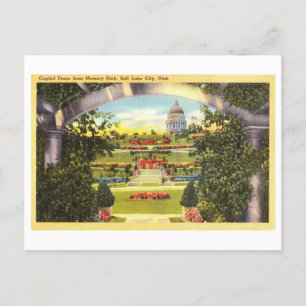 Carte Postale Dôme du Capitole depuis Memory Park, Salt Lake Cit