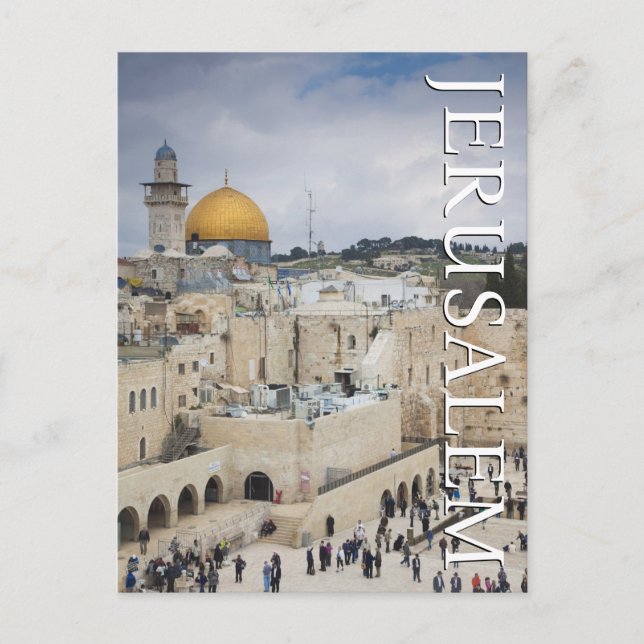 Carte Postale Dôme du Rocher | Western Wall Plaza, Jérusalem (Devant)