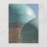 Dômes turquoise, mausolée de Shahr i Zindah