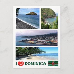 Carte Postale Dominique - I Love -