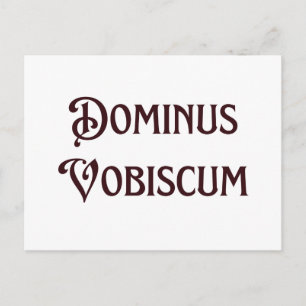 Carte Postale Dominus Vobiscum Que le Seigneur soit avec vous ca