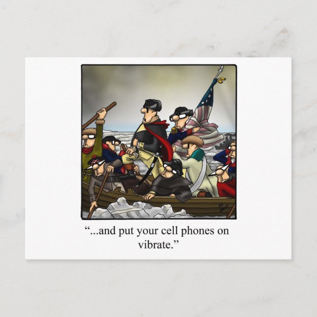 Carte Postale Don de dessin humoristique patriotique ! (Devant)