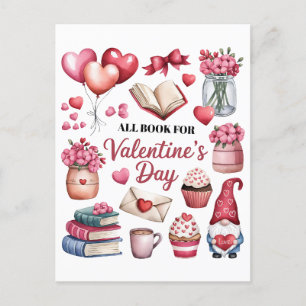 Carte Postale Don Valentine Tout le livre pour la Saint Valentin