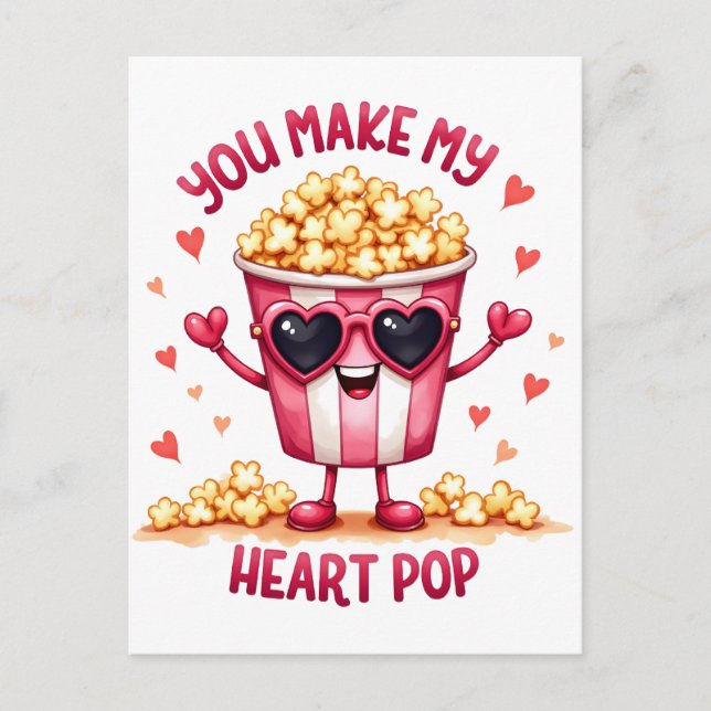 Carte Postale Don Valentine | Tu Fais Mon Coeur (Devant)