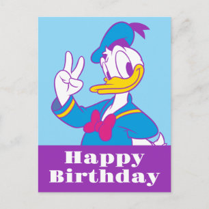Carte Postale Donald Duck Signe de paix