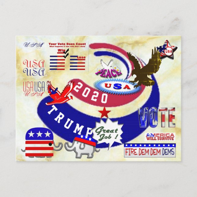 Carte Postale Donald Trump (Devant)