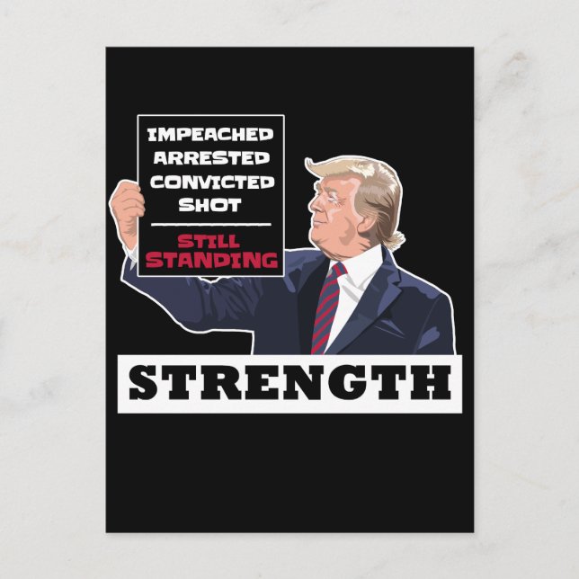 Carte Postale Donald Trump 2024 : la victoire de la force présid (Devant)