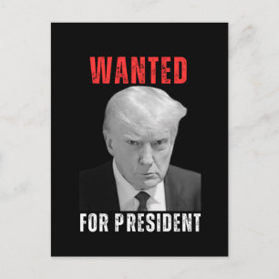 Carte Postale Donald Trump 2024 Recherché pour le président