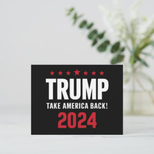 Carte Postale Donald Trump 2024 redonne l'élection américaine