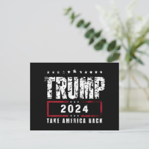 Carte Postale Donald Trump 2024 Reprenez l'Amérique Élection 