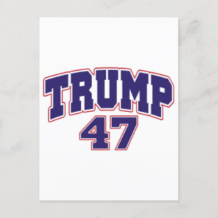 Carte Postale Donald Trump 47