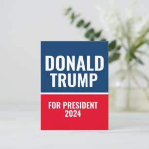 Carte Postale Donald Trump à la présidence 2024