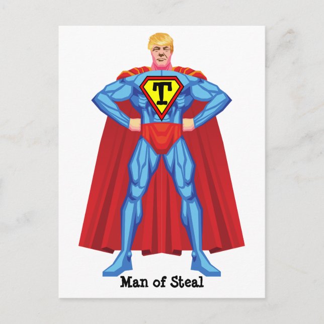 Carte Postale Donald Trump Homme De Vol (Devant)