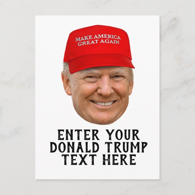 CARTE POSTALE DONALD TRUMP MAGA PERSONNALISÉ (Devant)