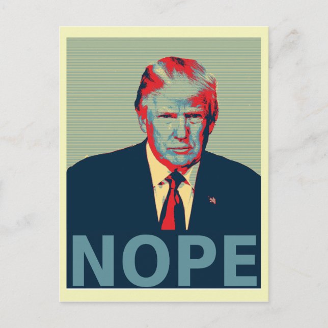 Carte Postale Donald Trump, perdant pour les élections (Devant)