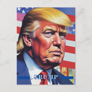 Carte Postale Donald Trump Pop Art