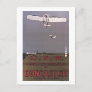 Carte Postale Doncaster, Angleterre - Premières courses aérienne