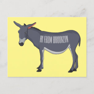 Carte Postale Donkey cartoon