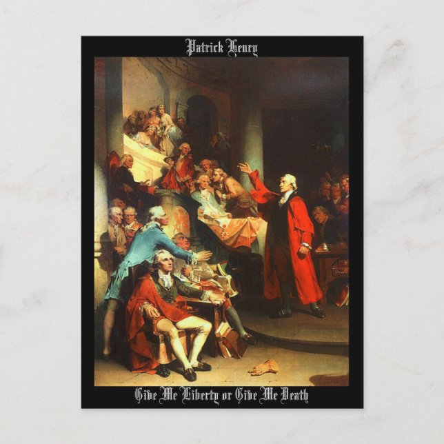 Carte Postale "Donne-moi la liberté ou donne-moi la mort" (Devant)