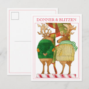CARTE POSTALE DONNER BLITZEN