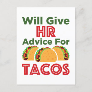 Carte Postale Donner des conseils en RH à Tacos Ressources humai
