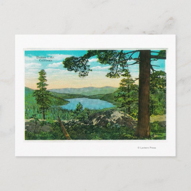 Carte Postale Donner Lake, Californie, de Ridge (Devant)