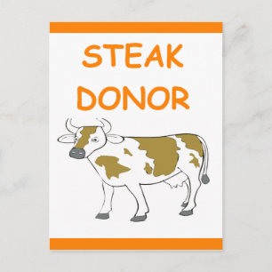 Carte Postale donneur de steak