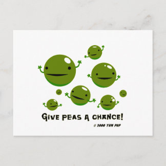 Carte Postale Donnez à des pois une occasion
