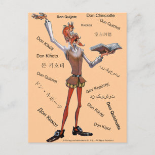 Carte Postale DONQUIXOTE EN TRADUCTION - 400 ANS - Cervantes