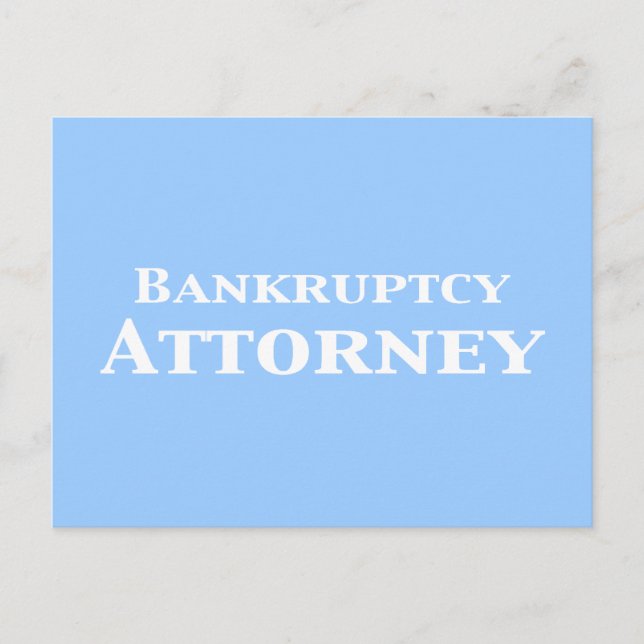 Carte Postale Dons d'un avocat en faillite (Devant)
