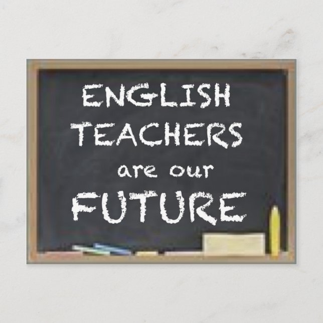 CARTE POSTALE DONS POUR LES ENSEIGNANTS ANGLAIS (Devant)