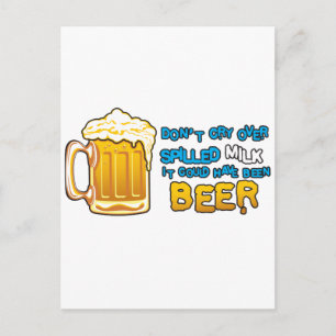 Carte Postale Don't cry over spilled milk!