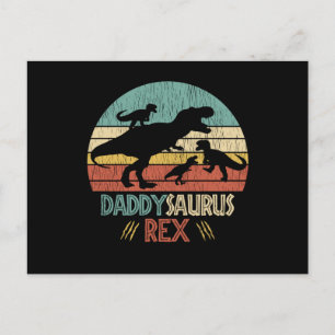 Carte Postale Don't Mess With Daddy Saurus Dinosaur Family Dad